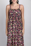 Summer floral 100% organic natural cotton floral dress