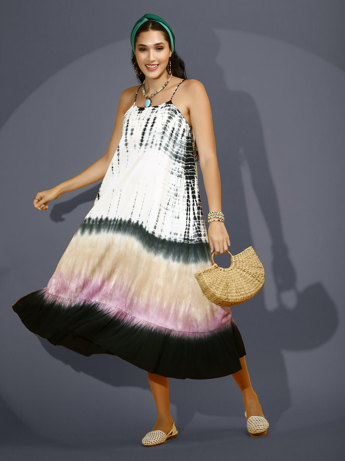 Pure Cotton tie die summer dress