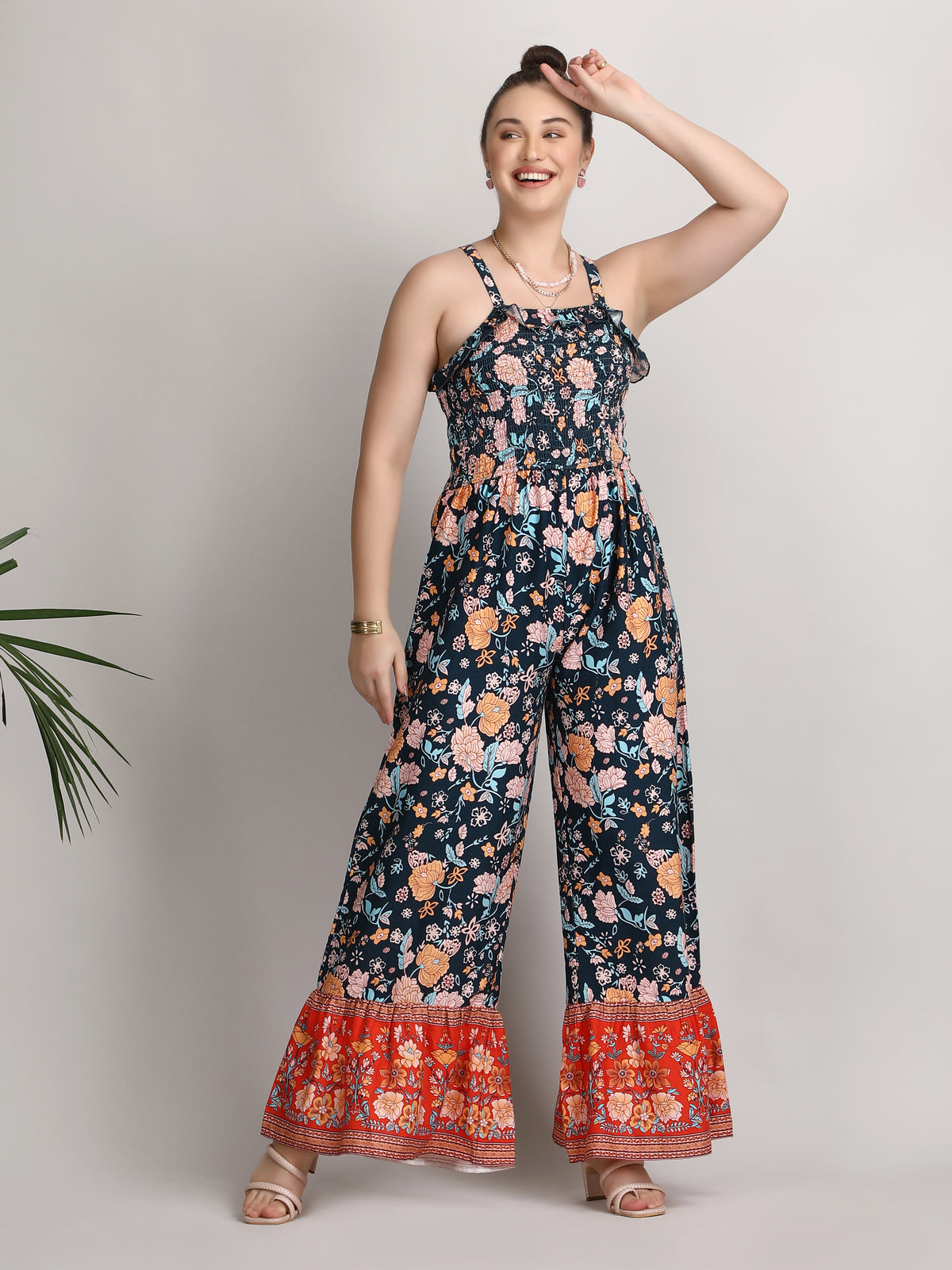 Gorgeous multiprint soft organic cotton jumpsuit