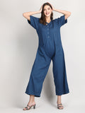 Organic cotton blue jumpsuit