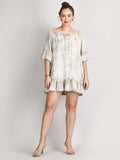 Light short sleeve 100% organic cotton summer dress